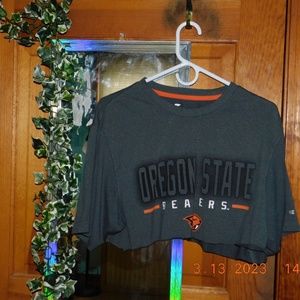 Oregon State Beavers tee college crop top retro vintage university shirt